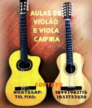 Aulas de violão e viola caipira em álvares machado